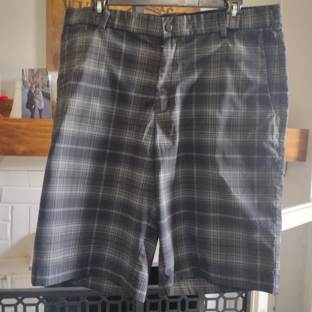 Nike golf performance drifit Gray Plaid Shorts